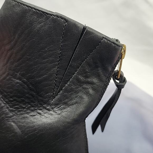 ALLSAINT LENORA ANKLE LEATHER BOOTS COLOR BLACK LADIES 40 NWOB - Picture 9 of 16